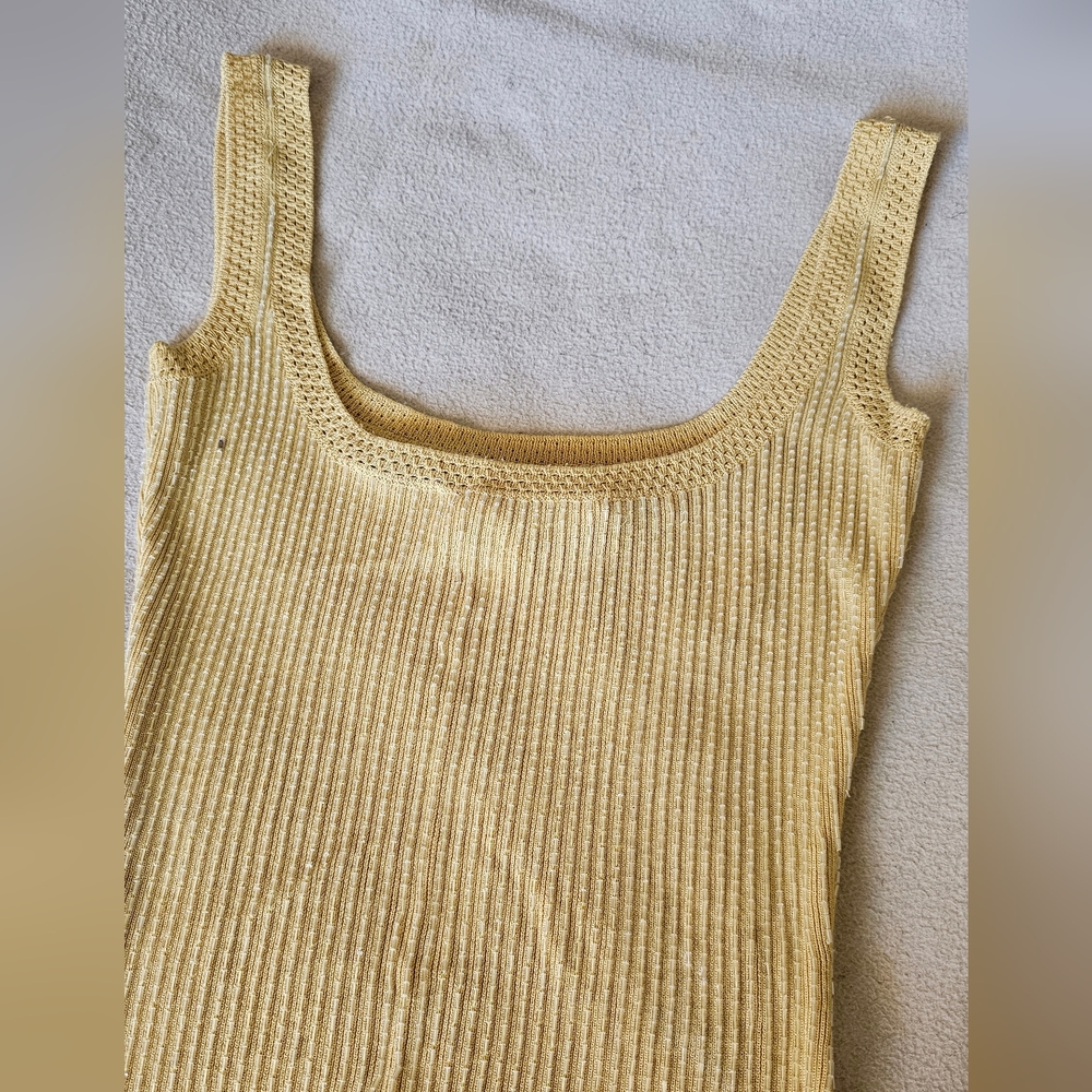 Oscar de la Renta beaded sleeveless top - Picture 7 of 9